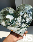 Moss Agate Moons & Hearts