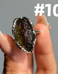 Genuine Moldavite Rings