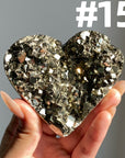 AAA Grade Pyrite Heart