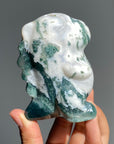 Moss Agate Cute Dinosaur