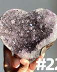 Amethyst Cluster Heart