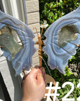 Druzy Agate Butterfly Wings