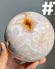 Flower Agate Big Sphere