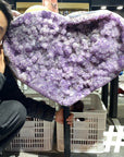 Massive Sugar Amethyst Heart
