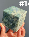 Moss Agate Cube