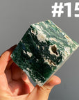 Moss Agate Cube