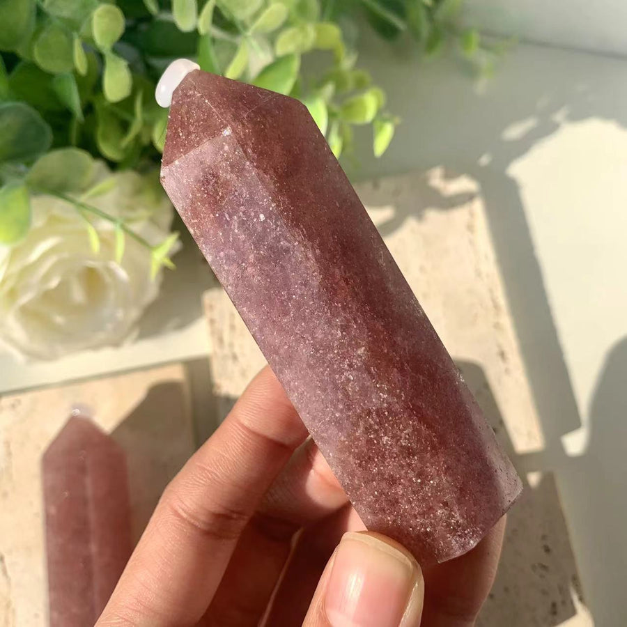 Strawberry Quartz Small Tower